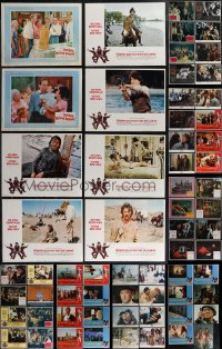 2x0133 LOT OF 80 LOBBY CARDS 1960s-1980s mostly complete sets from a variety of movies!