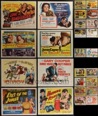 2x0155 LOT OF 42 TITLE CARDS 1940s-1960s great images from a variety of different movies!