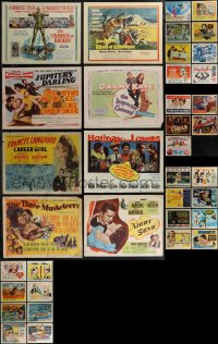 2x0160 LOT OF 37 TITLE CARDS 1940s-1960s great images from a variety of different movies!