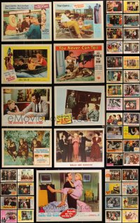 2x0132 LOT OF 81 COMEDY & DRAMA LOBBY CARDS 1950s-1980s incomplete sets from several movies!