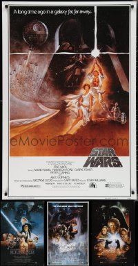 2x0778 LOT OF 4 UNFOLDED 27X40 STAR WARS COMMERCIAL POSTERS 1990s-2000s printed by Zigzag!