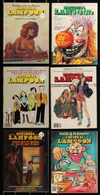 2x0392 LOT OF 6 1978 NATIONAL LAMPOON MAGAZINES 1978 filled with great images & articles!