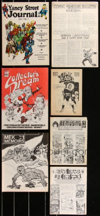 2x0385 LOT OF 7 FANZINE MAGAZINES 1970s-1980s includes Yancy Street Journal #1 & much more!