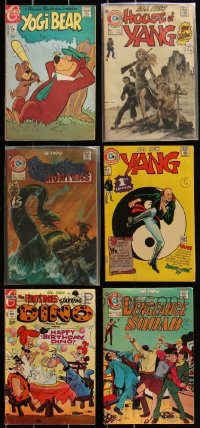 2x0314 LOT OF 6 CHARLTON COMICS COMIC BOOKS 1970s Yogi Bear, House of Yang, Monster Hunters & more!