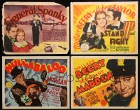 2x0192 LOT OF 4 MGM TITLE CARDS 1930s-1940s General Spanky, Hullabaloo, Stand Up and Fight & more!