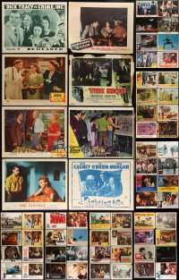 2x0179 LOT OF 101 LOBBY CARDS 1940s-1980s great scenes from a variety of different movies!