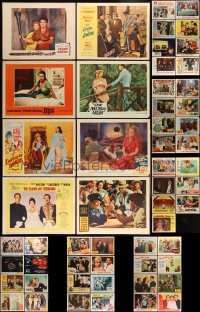 2x0147 LOT OF 54 LOBBY CARDS 1940s-1980s great scenes from a variety of different movies!