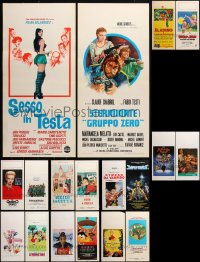 2x0898 LOT OF 24 MOSTLY FORMERLY FOLDED ITALIAN LOCANDINAS 1970s-1990s a variety of movie images!