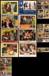 2x0156 LOT OF 42 LOBBY CARDS 1940s-1970s incomplete sets from a variety of different movies!