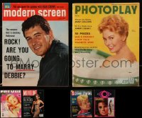 2x0371 LOT OF 10 MOVIE MAGAZINES 1950s-1990s filled with great images & articles!