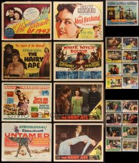 2x0167 LOT OF 25 LOBBY CARDS FROM SUSAN HAYWARD MOVIES 1940s-1950s incomplete sets from her movies!