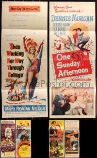 2x0443 LOT OF 8 FOLDED INSERTS 1940s-1950s great images from a variety of different movies!