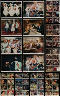 2x0647 LOT OF 75 COLOR 8X10 STILLS 1950s great scenes from a variety of different movies!