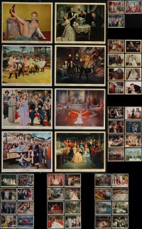 2x0651 LOT OF 67 COLOR 8X10 STILLS 1950s great scenes from a variety of different movies!