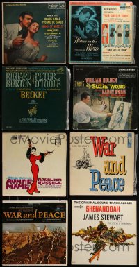 2x0428 LOT OF 8 33 1/3 RPM RECORDS 1950s-1960s soundtrack music from a variety of different movies!