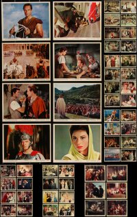 2x0655 LOT OF 62 COLOR 8X10 STILLS 1950s-1960s great scenes from a variety of different movies!