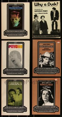 2x0456 LOT OF 6 TRADE PAPERBACK SOFTCOVER MOVIE BOOKS 1970s Frankenstein, Groucho Marx, Psycho!