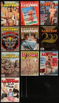 2x0374 LOT OF 10 1980S NATIONAL LAMPOON MAGAZINES 1980s filled with great images & articles!