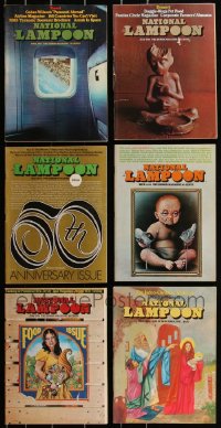 2x0393 LOT OF 6 1974 NATIONAL LAMPOON MAGAZINES 1974 filled with great images & articles!