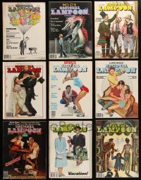 2x0380 LOT OF 9 1979 NATIONAL LAMPOON MAGAZINES 1979 filled with great images & articles!