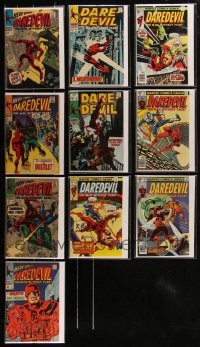 2x0260 LOT OF 10 DAREDEVIL COMIC BOOKS 1960s Marvel Comics, The Man Without Fear!