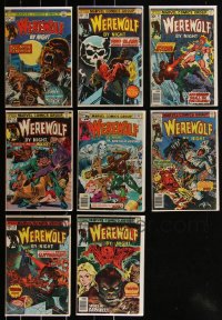 2x0271 LOT OF 8 WEREWOLF BY NIGHT COMIC BOOKS 1970s Marvel Comics, Brother Voodoo, The Brute & more!