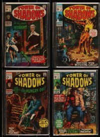 2x0334 LOT OF 4 TOWER OF SHADOWS COMIC BOOKS 1960s-1970s The Menace of The Hungry One & more!