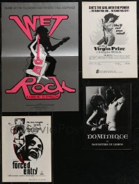 2x0411 LOT OF 6 SEXPLOITATION PRESSBOOKS 1970s a variety of sexy advertising images!