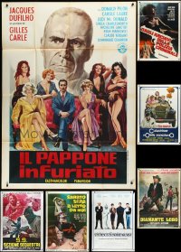 2x0485 LOT OF 7 FOLDED ITALIAN ONE-PANELS 1970s-1990s great images from a variety of movies!