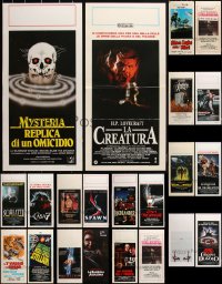 2x0895 LOT OF 26 FORMERLY FOLDED HORROR/SCI-FI ITALIAN LOCANDINAS 1970s-2010s cool movie images!