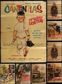 2x0480 LOT OF 11 FOLDED MEXICAN POSTERS 1950s-1960s great images from a variety of movies!