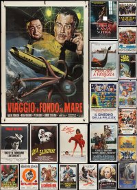 2x0553 LOT OF 24 FOLDED ITALIAN ONE-PANELS 1960s-1990s great images from a variety of movies!