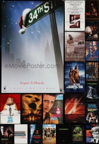 2x0937 LOT OF 25 UNFOLDED DOUBLE-SIDED MOSTLY 27X40 ONE-SHEETS 1980s-2000s cool movie images!