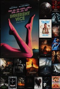 2x0936 LOT OF 25 UNFOLDED MOSTLY DOUBLE-SIDED 27X40 ONE-SHEETS 2000s-2010s cool movie images!