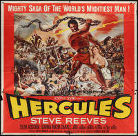 2y0365 HERCULES 6sh 1959 great montage art of the world's mightiest man Steve Reeves, ultra rare!