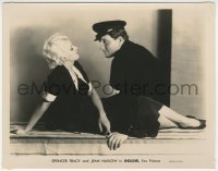 2y1822 GOLDIE 8x10.25 still 1931 close up of super young Jean Harlow seducing sailor Spencer Tracy!