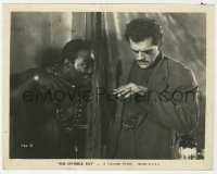 2y1834 INVISIBLE RAY 8x10 still 1936 African native stares at scientist Boris Karloff's hand!