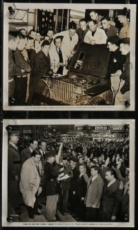 2y2118 KEEP 'EM FLYING 2 8x10 stills 1941 Bud Abbott & Lou Costello at world premiere & recruiting!