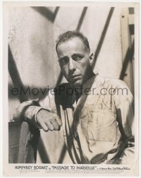 2y1886 PASSAGE TO MARSEILLE 8x10.25 still 1944 incredible portrait of Humphrey Bogart with shadows!