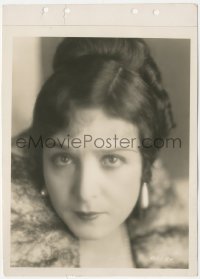 2y1887 PATRIOT 8x11 key book still 1928 super close portrait of pretty Florence Vidor wearing fur!