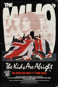 2y0403 KIDS ARE ALRIGHT Aust 1sh 1979 Jeff Stein, Roger Daltrey, Peter Townshend, The Who, best!