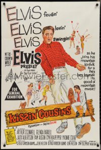 2y0404 KISSIN' COUSINS Aust 1sh 1964 hillbilly Elvis Presley, feudin', lovin', swingin', ultra rare!