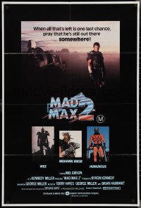 2y0406 MAD MAX 2: THE ROAD WARRIOR Aust 1sh 1981 Miller, Mel Gibson returns in Mad Max sequel!