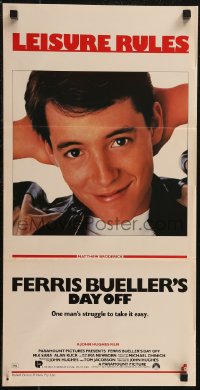 2y0477 FERRIS BUELLER'S DAY OFF Aust daybill 1986 Matthew Broderick in John Hughes teen classic!