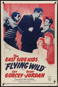 2y0729 FLYING WILD 1sh R1949 East Side Kids Leo Gorcey & Bobby Jordan, O'Brien, pretty Joan Barclay!