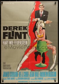 2y0419 IN LIKE FLINT German 1967 secret agent James Coburn & Jean Hale by Klaus Rutters!