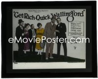 2y1713 GET-RICH-QUICK WALLINGFORD glass slide 1921 Sam Hardy, Norman Kerry, Doris Kenyon,Billie Dove