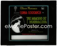 2y1721 MAKING OF MADDALENA glass slide 1916 great profile portrait of pretty Edna Goodrich!