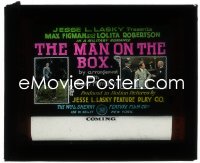 2y1726 MAN ON THE BOX glass slide 1914 a military romance directed by Cecil B. DeMille!