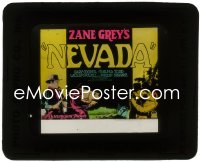 2y1732 NEVADA glass slide 1927 Thelma Todd, Gary Cooper & William Powell in a Zane Grey western!